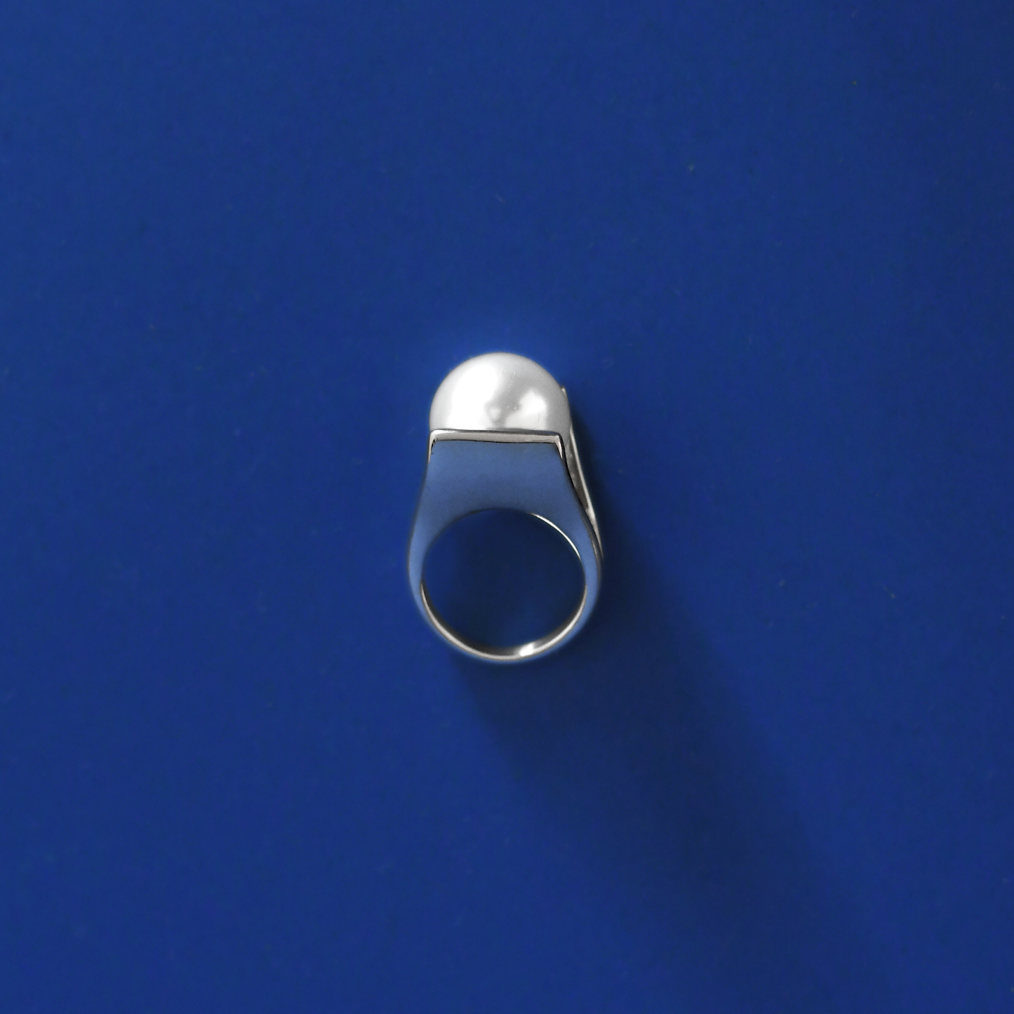 PERLANO stainless steel fashion design pearl ring