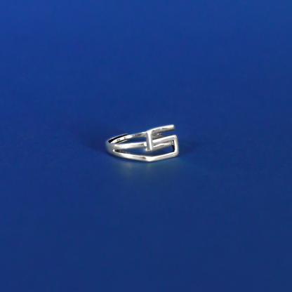 INFINI sterling silver minimalistic adjustable ring 