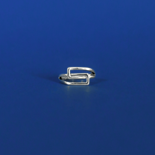 INFINI sterling silver minimalistic adjustable ring - Alogan