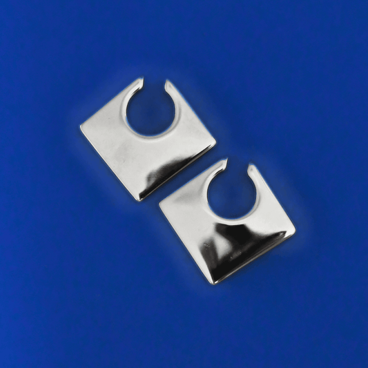 LUMAS stainless steel ear cuffs in silver - Alogan