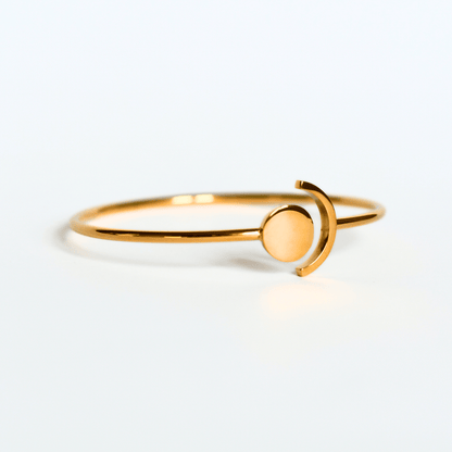 LUNISOL Stainless steel special bracelet in gold - Alogan