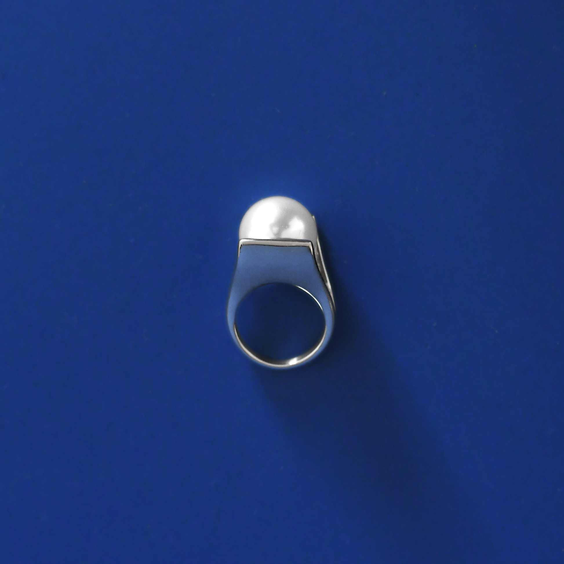 PERLANO stainless steel fashion design pearl ring 