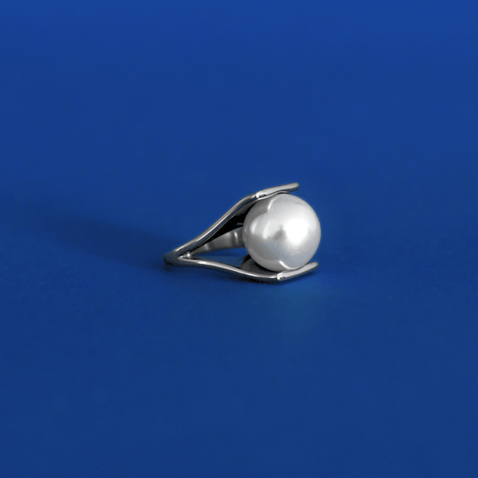 PERLANO stainless steel fashion design pearl ring - Alogan