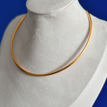 SCINTIA elegant stainless steel choker necklace in gold 