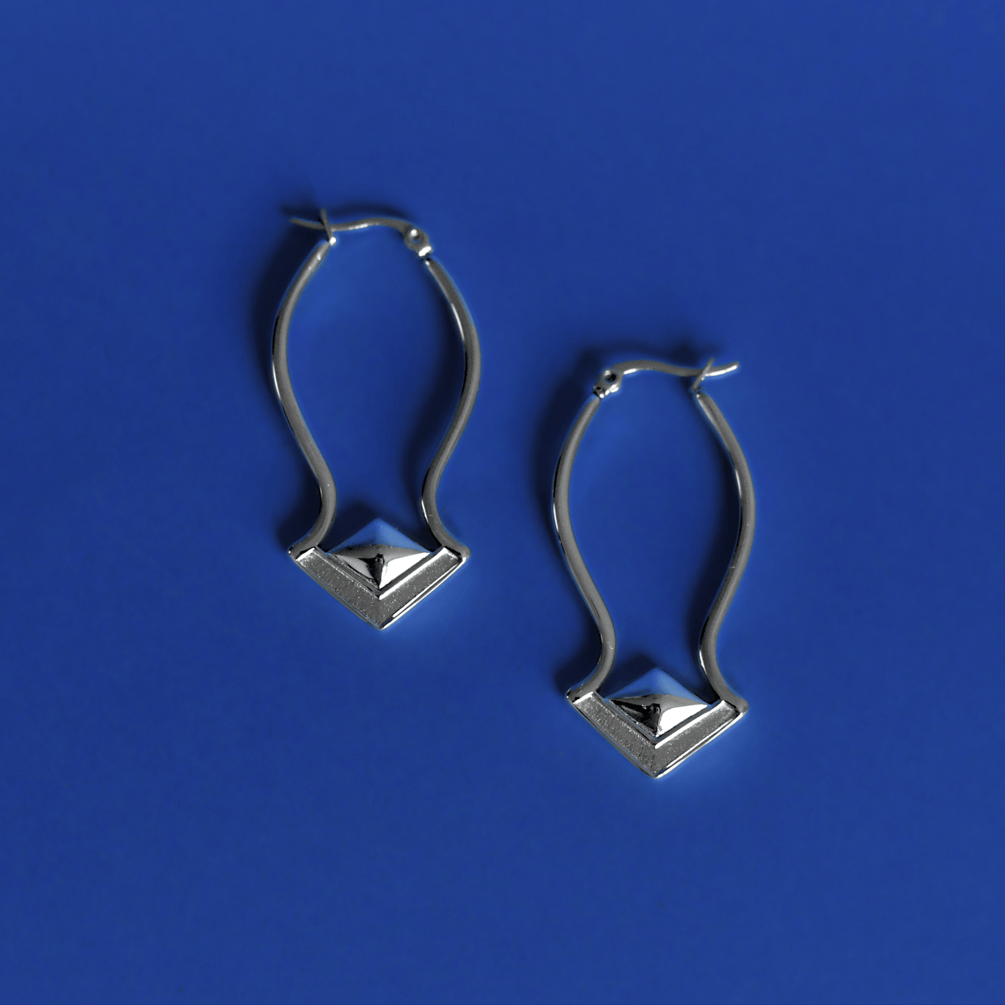 SENTARA stainless steel earrings in silver - Alogan