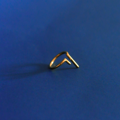 SOLY fashion designed stainless steel ring in gold 