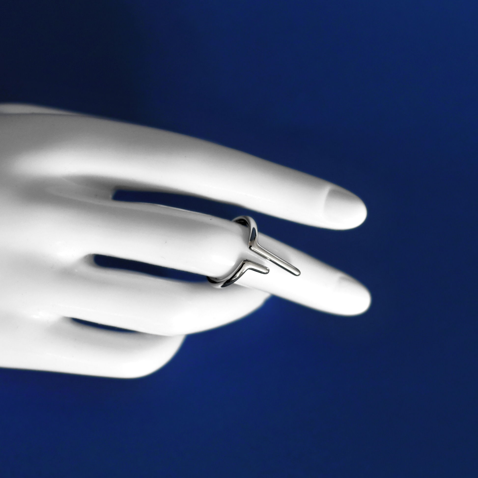 SOLY fashion designed stainless steel ring in silver - Alogan