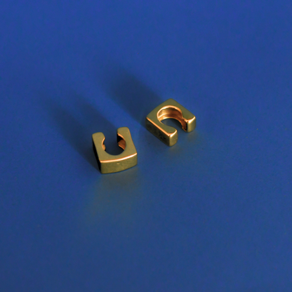 TESIR stainless steel ear cuffs in gold - Alogan
