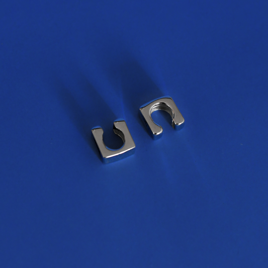 TESIR stainless steel ear cuffs in silver - Alogan