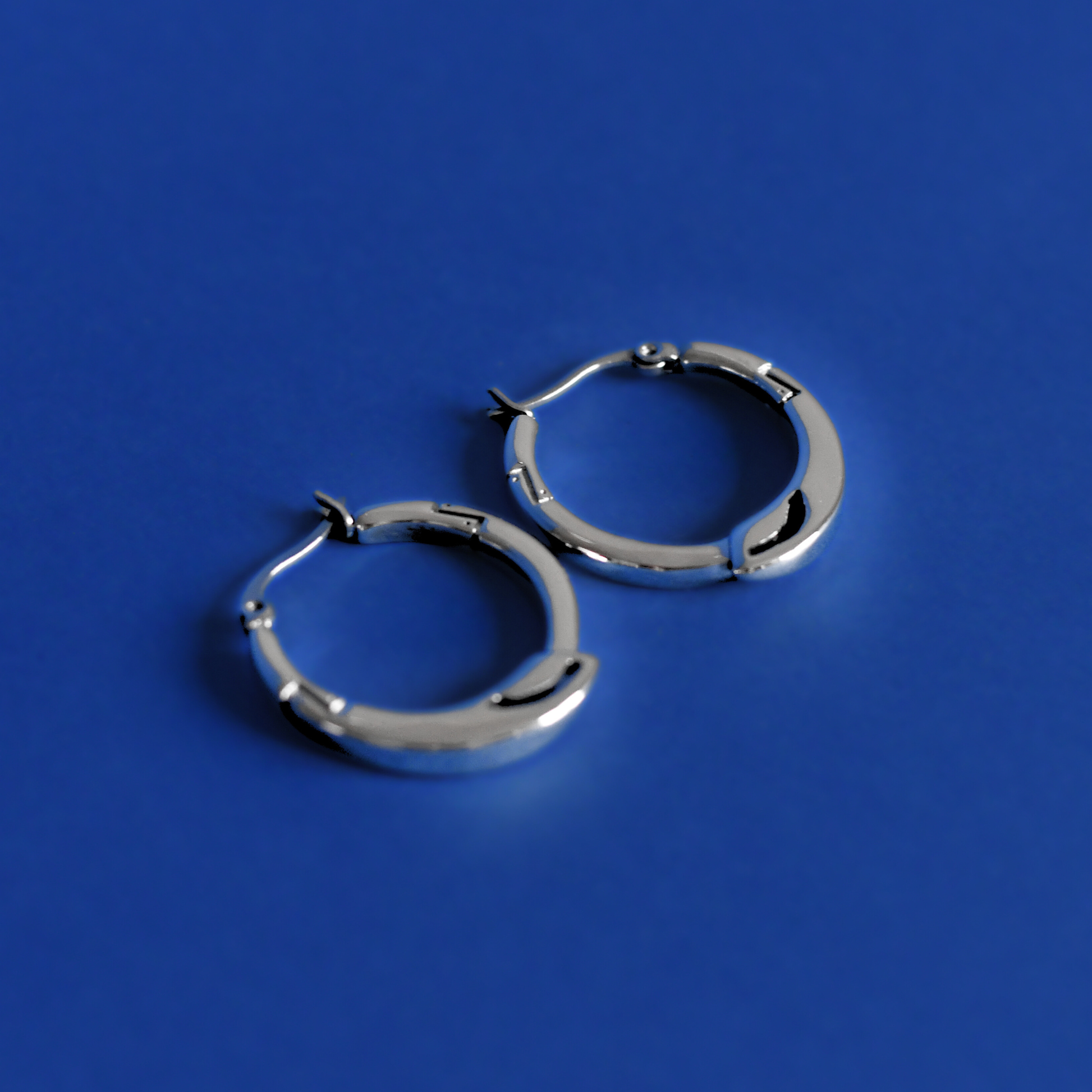 TRESSE stainless steel unique earrings in silver 