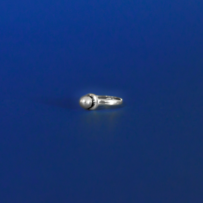 COSMO sterling silver adjustable futuristic ring 